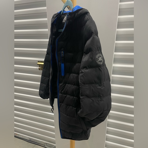 NWT ❄️ ZeroXPosur quilted lightweight black blue winter coat ❄️Boys L 14-16 - Picture 12 of 15